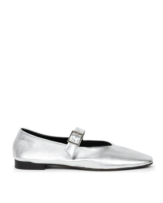 Bobbies White Ouna Ballet Flats