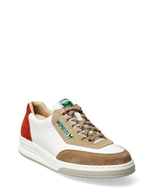 Mephisto White Match Sneaker for men