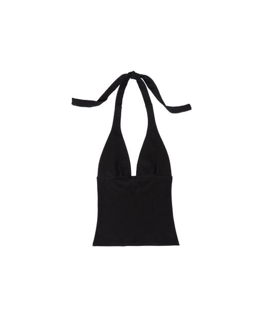 Oddli Black Halter Top