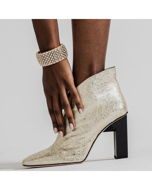 Tiannia Barnes Natural Sancy Ankle Bootie