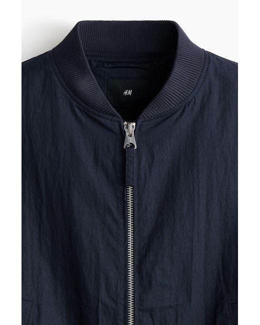 H&M Blue Bomber Jacket for men