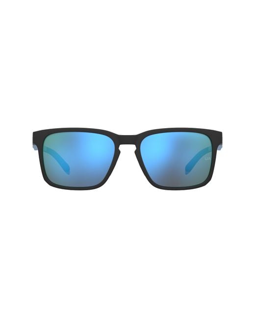 Under Armour Blue 57Mm Rectangular Sunglasses for men