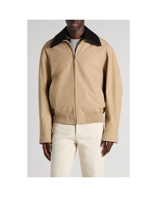 Bottega Veneta Fluid Cotton Twill Blouson Jacket With