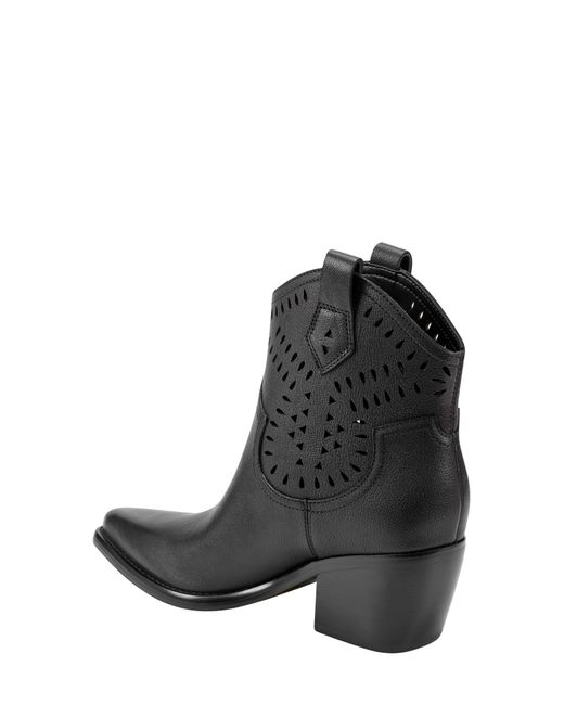 Marc Fisher Black Elyma Pointed Toe Western Boot