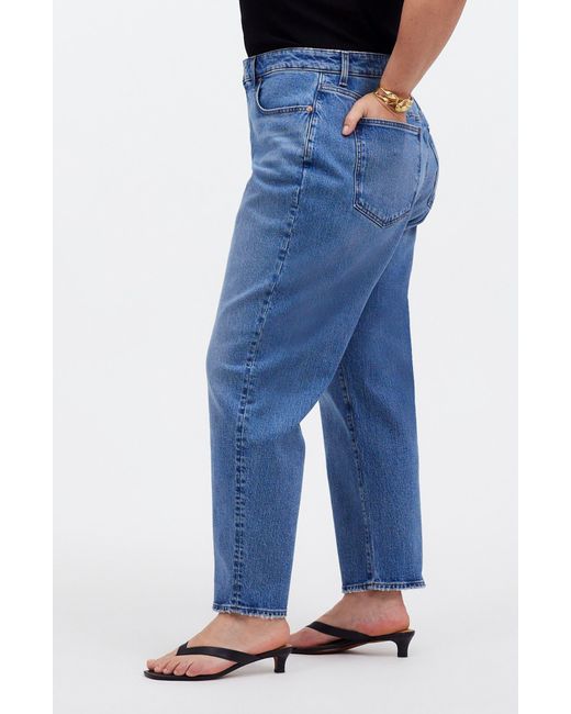 Madewell Blue The Curvy '90s Straight Crop Jeans