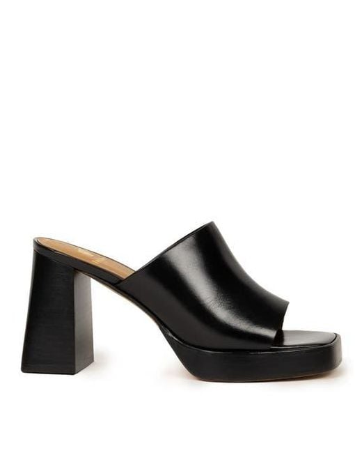 Bobbies Black Renata Heeled Sandals