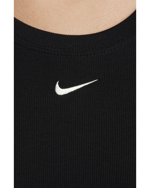 Nike Black Sportswear Chill Knit Top