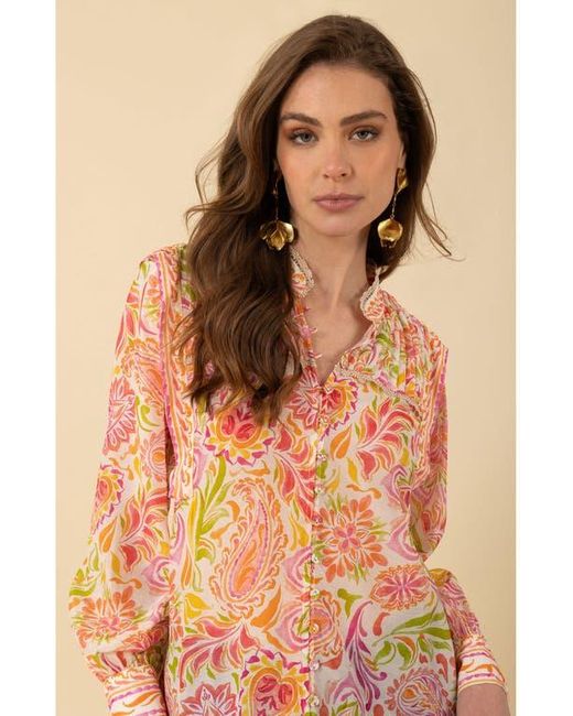Hale Bob Natural Calliope Voile Top