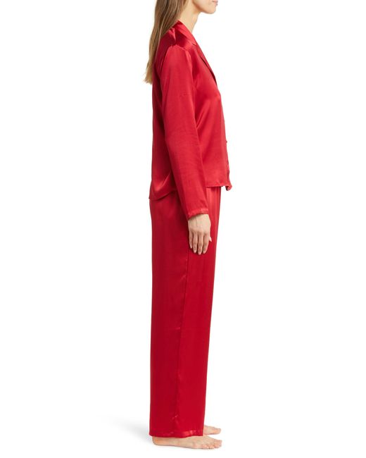 Nordstrom Red Washable Silk Pajamas