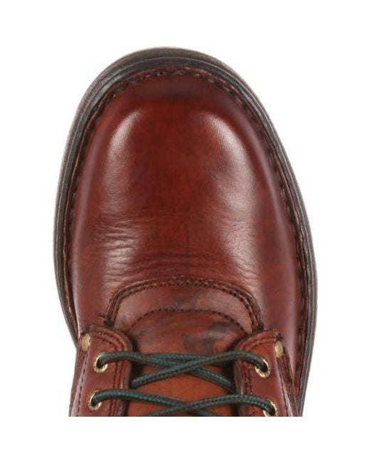 Georgia Boot Brown Padded Eagle Light Work Boot for men