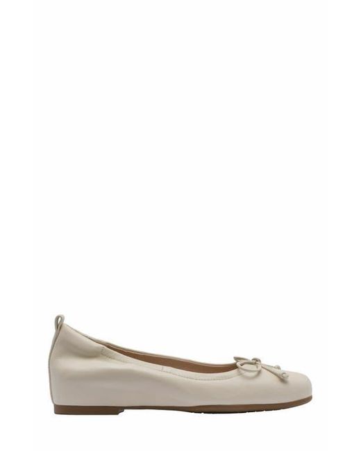 ABEO White Cadence Bow Ballet Flat