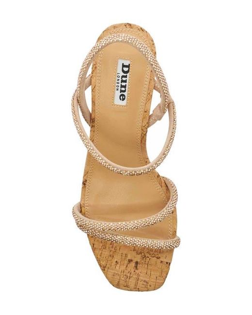 Dune Natural Kalia Wedge Sandal