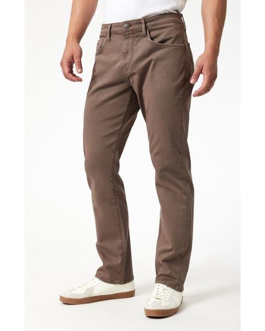 Mavi Gray Matt Relaxed Straight Leg Twill Pants for men