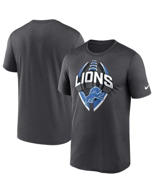 Nike Black Detroit Lions Legend Icon Performance T-Shirt for men