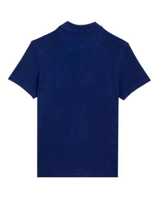 Vilebrequin Blue Solid Terry Polo for men