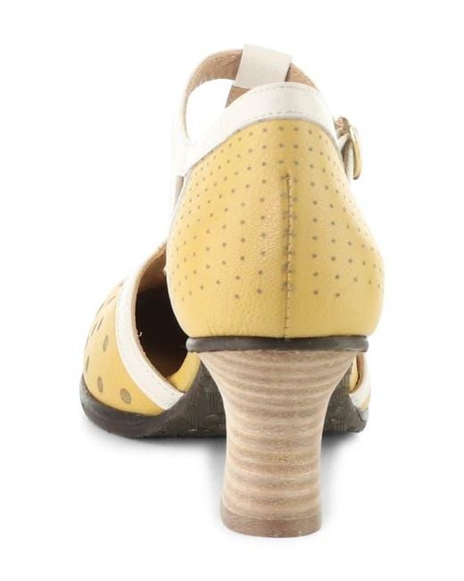 Fly London Metallic Blef T-Strap Pump