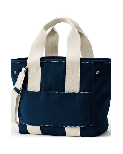 Lands' End Blue Canvas Multiway Pocket Tote for men