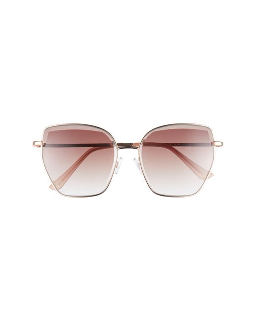 BP. Pink 56mm Gradient Geometric Sunglasses