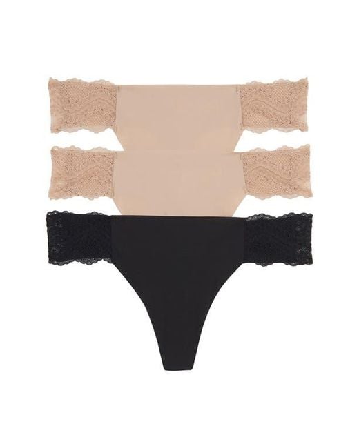 B.tempt'd Natural B.Bare Assorted 3-Pack Thong