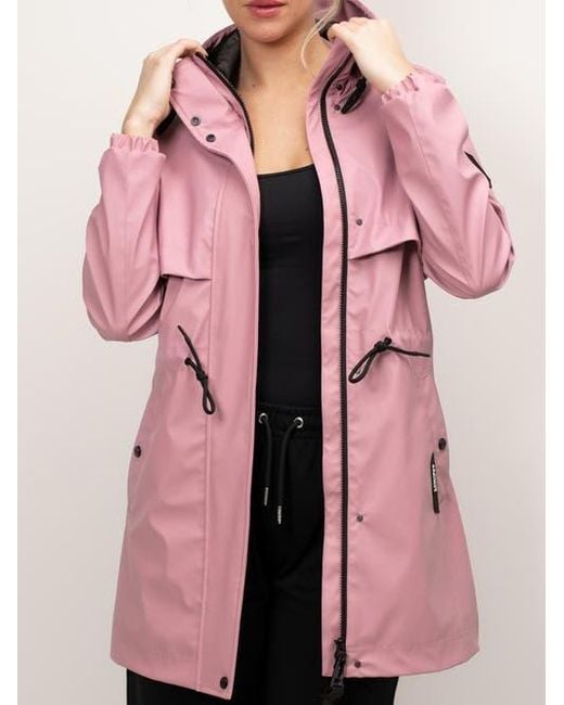 Jacket Pink Aurora Cape Raincoat