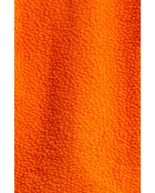 Stockholm Surfboard Club Orange Farm Colorblock Wool Blend Quarter Zip Hoodie for men