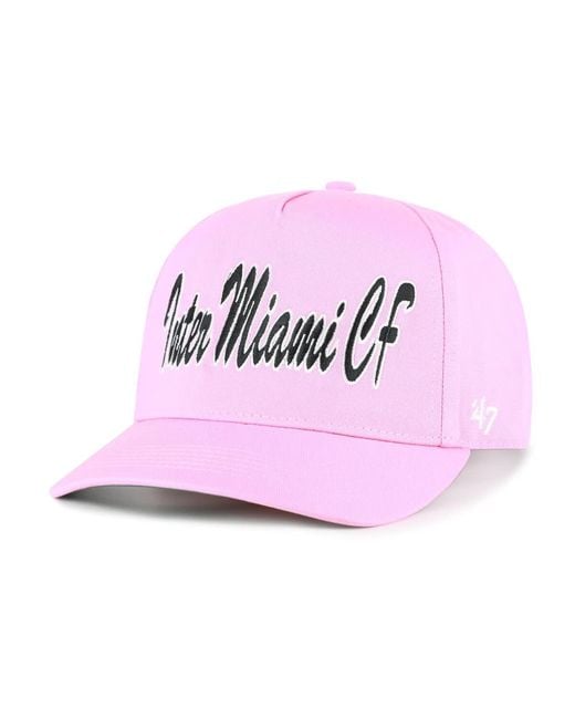 '47 Pink Inter Miami Cf Brushmark Hitch Adjustable Hat for men