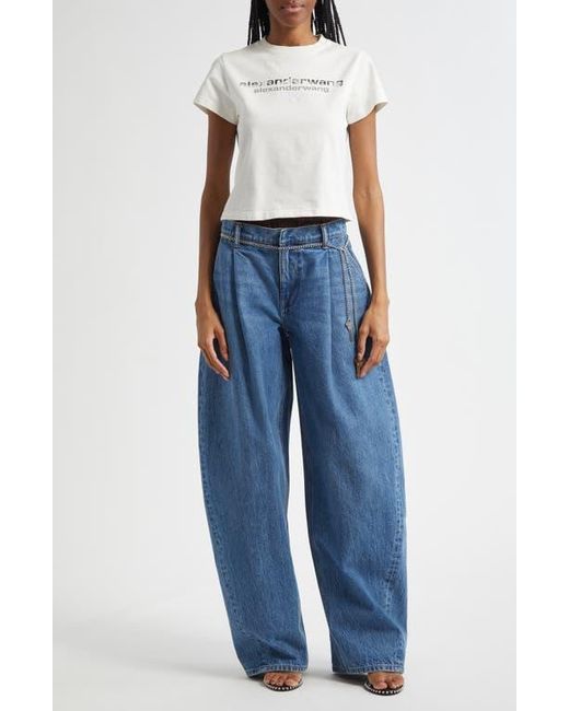 Alexander Wang Blue Pre-Style Brief Waistband Denim Balloon Leg Jeans