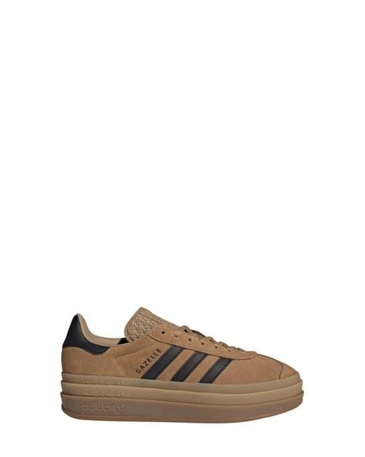 Adidas Brown Gazelle Bold Platform Sneaker