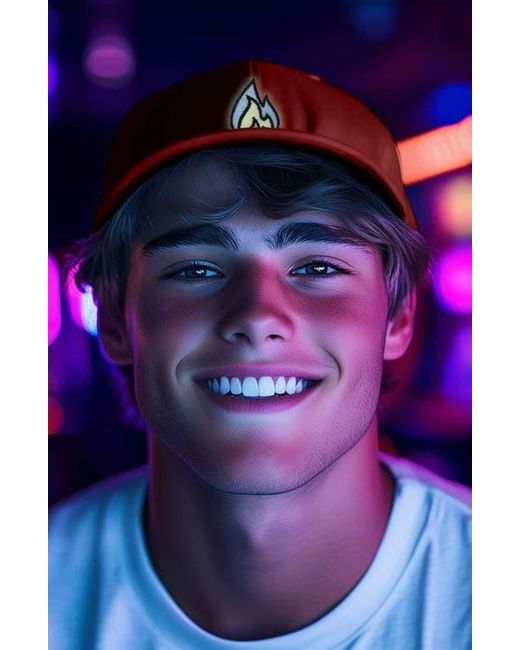 Alix Red Fire Dad Hat for men