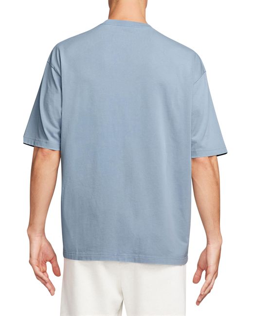 Nike Blue Flight Essentials Oversize Cotton T-shirt for men