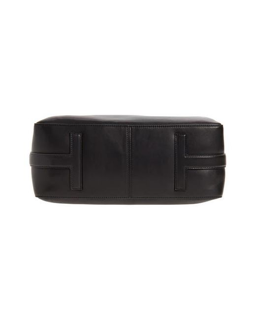 Tom Ford Black North/South Leather Tote for men