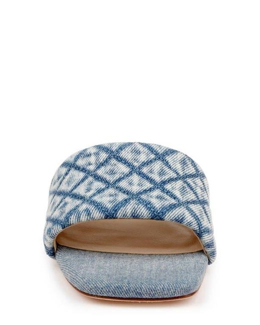 L'Agence Blue Aloise Slide Sandal