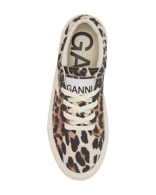 Ganni Multicolor Sporty Mix Print Sneaker At Nordstrom