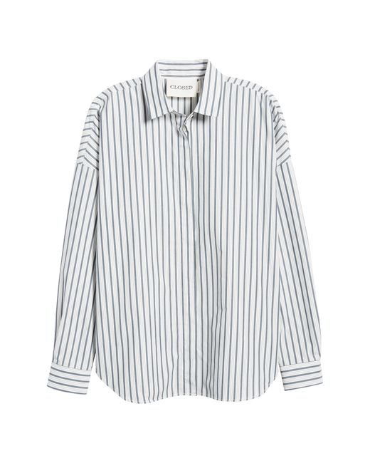 Closed Gray Stripe Organic Cotton Shirt