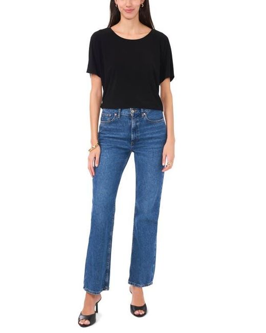 Vince Camuto Black High-Low Relaxed Fit T-Shirt