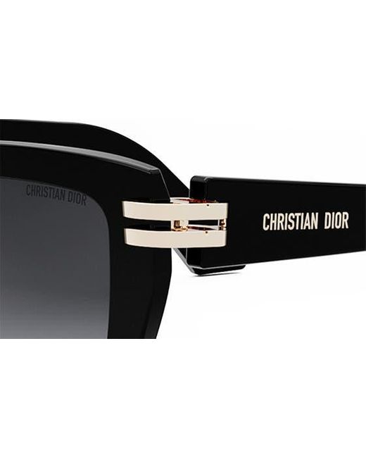 Dior Black C S1i 52mm Square Sunglasses
