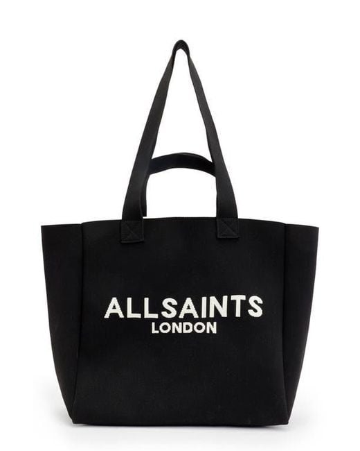 AllSaints Black Izzy Recycled Polyester Tote