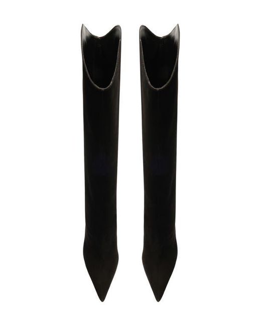SCHUTZ SHOES Black Maryana Pointed Toe Boot