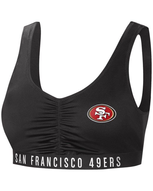 G Iii 4her By Carl Banks San Francisco 49ers All Star Bikini Top At Nordstrom In Black Lyst 