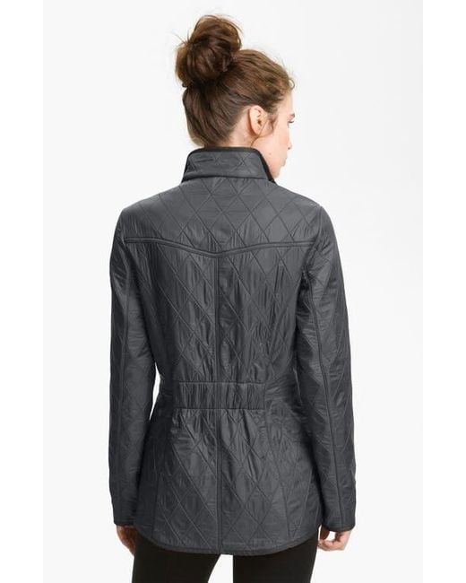 Barbour Black Cavalry Fleece Lined Quilted Jacket