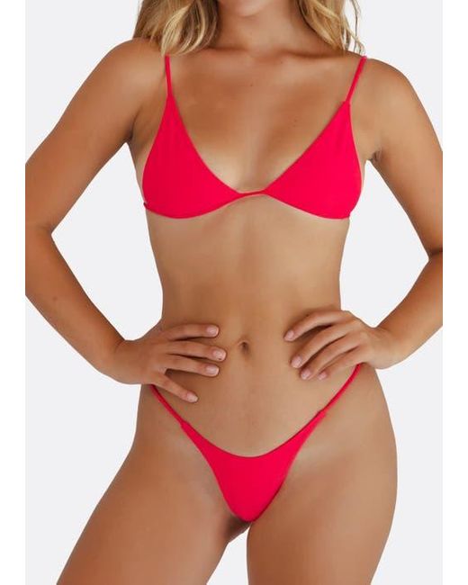 Minimale Animale Red G Money Thong Bikini Bottom