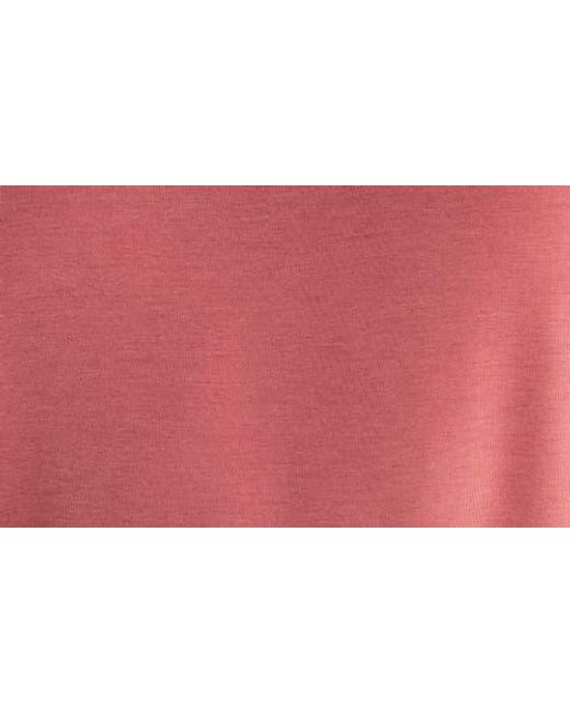Zella Red Breathe Long Sleeve Split Back T-Shirt