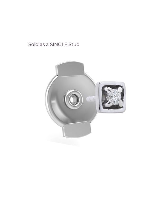 Seed2Stone Metallic Edgy Back-Off Stud