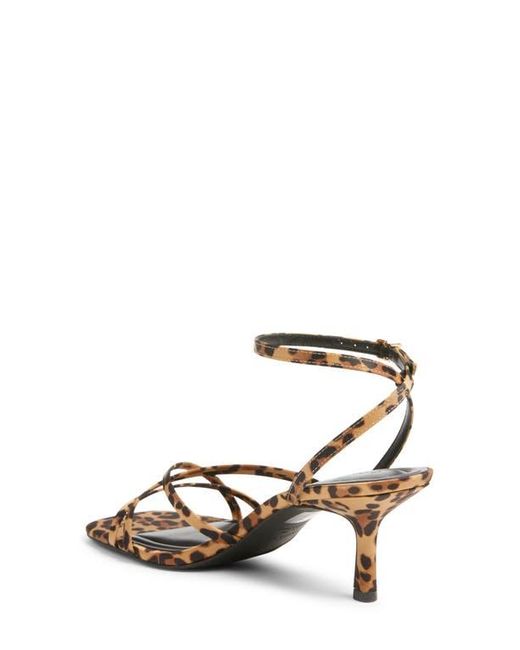 Open Edit White Remington Ankle Strap Sandal
