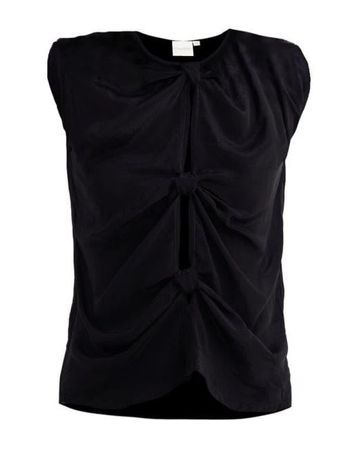 REISTOR Black The Knot-So-Basic Top