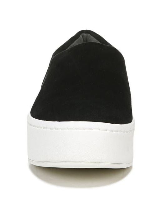 Vince Black Warren Platform Slip-On Sneaker