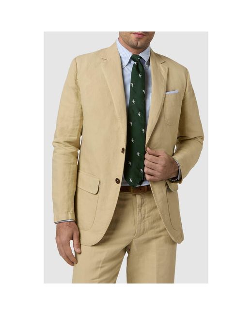Sid Mashburn Natural Butcher Jacket for men