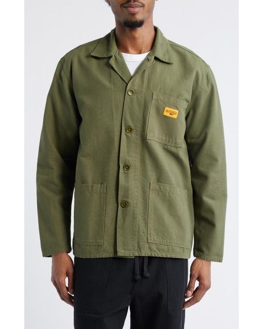 Service Works Green Cotton Canvas Chore Coat for men