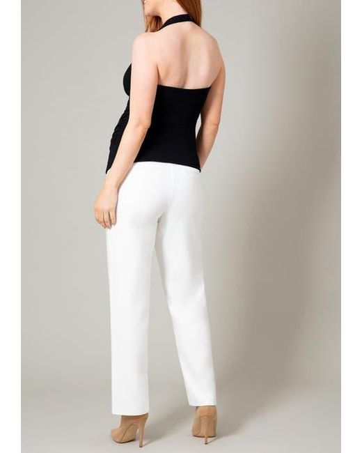 Tiffany Rose Maternity Women's White Remi Straight Leg Trouser