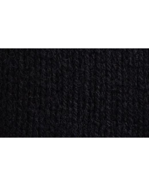 CECILIE BAHNSEN Black Bill Ruffled Peplum Recycled Cashmere & Wool Sweater Vest